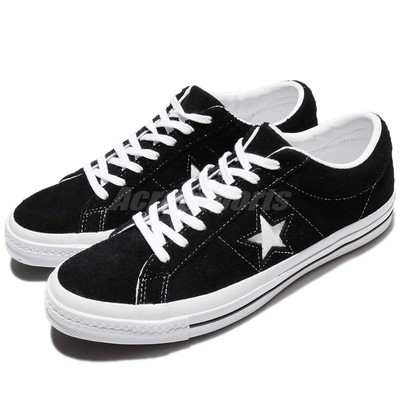 converse one star ox suede black