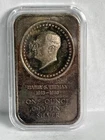 President Harry Truman Presidential Cameo Art Bar .999 Fine Silver