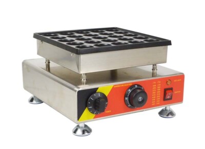 110V Commercial Electric Pancake Machine 25 Holes Stainless Steel 1600W