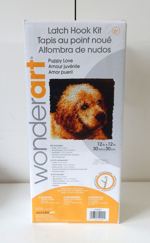 Wonderart Puppy Love Latch Hook Kit - New