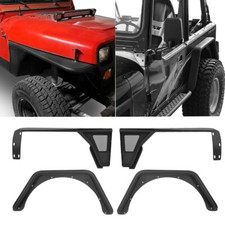 Hooke Road Pair Tubular Frontrear Fender Flare Fit 1987-1995 Jeep Wrangler Yj Hooke Road Pair Tubular Frontrear Fender Flare Fit 1987-1995 Jeep Wrangler Yj