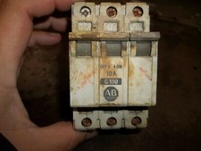 ALLEN BRADLEY 1492-CB3 G100 CIRCUIT BREAKER 10A 3 POLE (DR4F2)