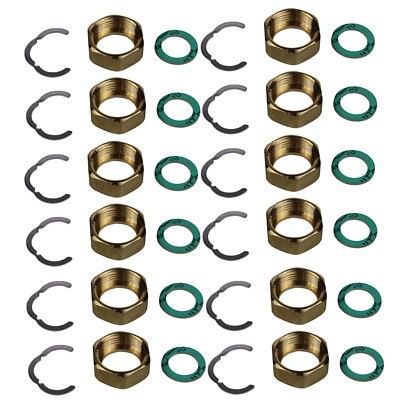 Verschraubung Fittingsatz 10er Montage Set 1/2'' Edelstahl Wellrohr DN12 Sol