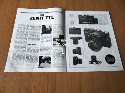 1980 ZENIT TTL PHOTO CAMERA SPECS VINTAGE