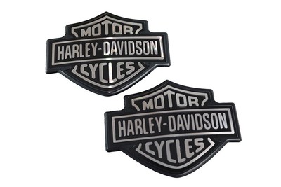 V-Twin 38-0577 Harley Davidson Tank Emblem Set 3-1/8