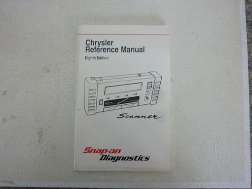Snap On Scanner Chrysler Reference Manual Eighth Edition