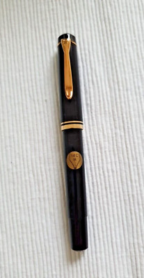 Pelikan Kolbenfüllhalter M250 - schwarz - Feder B - 14 C