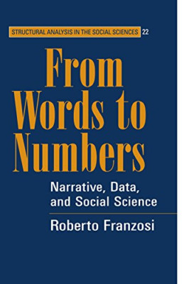 From Words to Numbers (Structural Analysis in the Socia - Paperback NEW Roberto