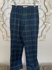 Vintage Pendleton Plaid Wool High Waisted Pants Authentic Black Watch Tartan 14