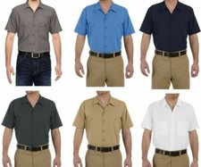 Dickies Men's S-5XL Pocket Short Sleeve Industrial Work Shirt, t-shirt L S535