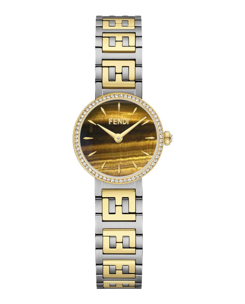 稀少 FENDI(フェンディ) Two-Tone Bracelet Ladies Watch Fendi Womens Two Tone 19mm Bracelet Fashion Watch | eBay