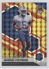 2021 Panini Mosaic Choice Fusion Red & Yellow Prizm 61/80 Marquez Stevenson 0h28