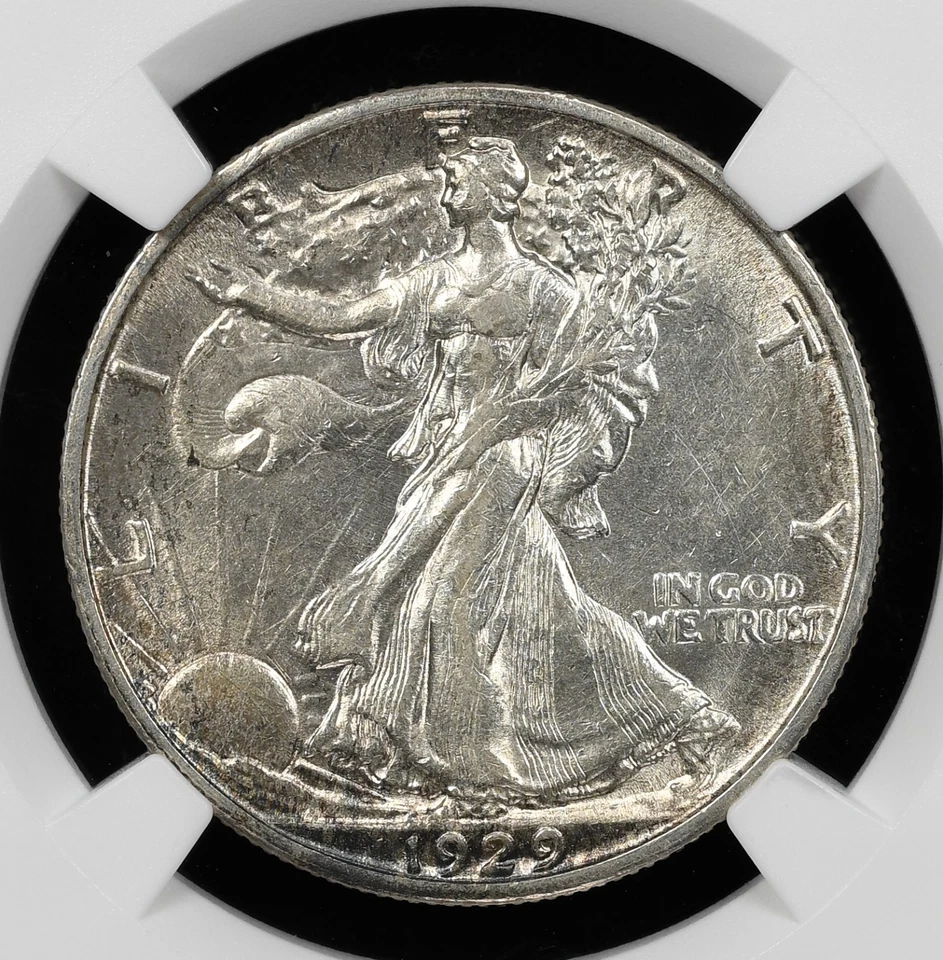 1929-S Walking Liberty Half Dollar 50C NGC AU-55 - Image 3 of 4