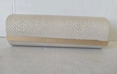 Jimmy Choo Hard Eyeglass Case Faux Beige Snakeskin | eBay
