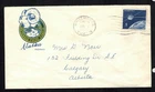 Canada #445, 1966 5¢ Alouette II Space Alaska Highway cachet FDC - ageing