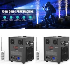 2PCS Cold Spark Machine 700W DMX Firework Stage Effect Wedding DJ Event