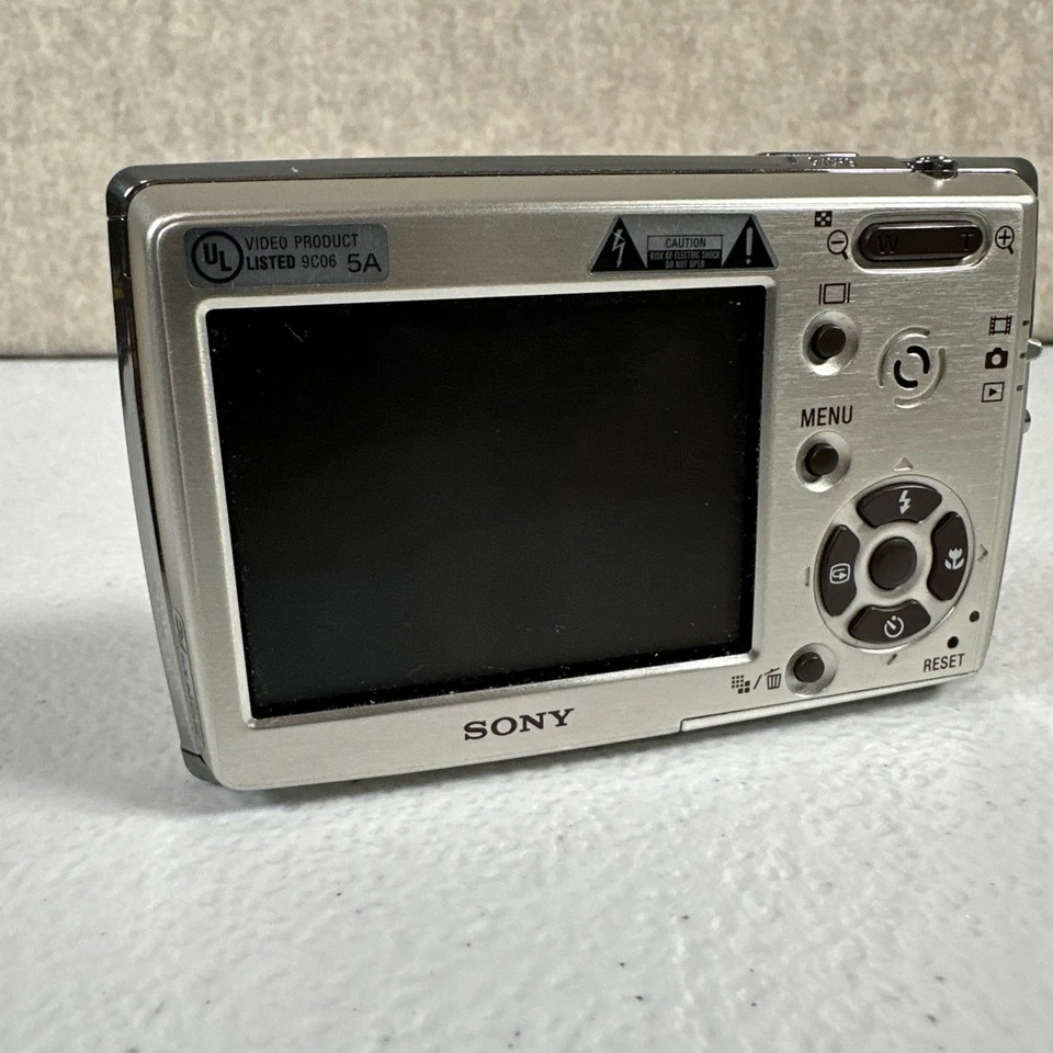 Sony Cyber-shot DSC-T33 5.1MP Digital Camera - Silver for sale