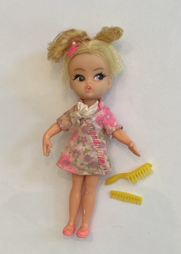 Vintage 1967 Hasbro Dolly Darling Puppe Dreamy 8535 Kiddle Era