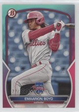 2023 Bowman Draft Aqua & Pink Gradient 77/199 Emaarion Boyd #BD-43 0y2q