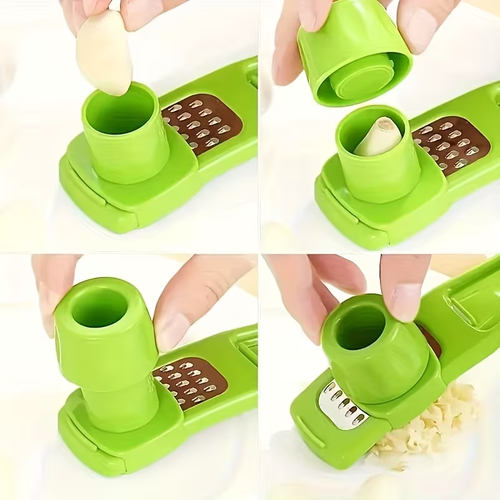 Mini Garlic Grater Manual Garlic Grinder Stainless Steel Kitchen Tool - Picture 7 of 8