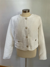 Free Assembly Classic White Blazer Jacker Medium New