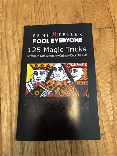 Penn & Teller Fool Everyone 125 Magic Tricks Booklet 2016 Card Tricks Book Rare