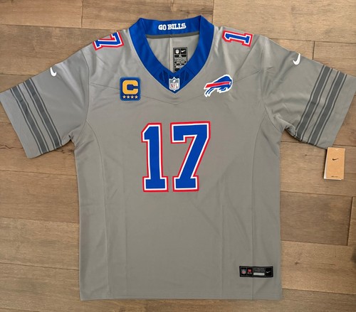 Josh Allen #17 Buffalo Bills  Gray Jersey Nickel City Free Shipping