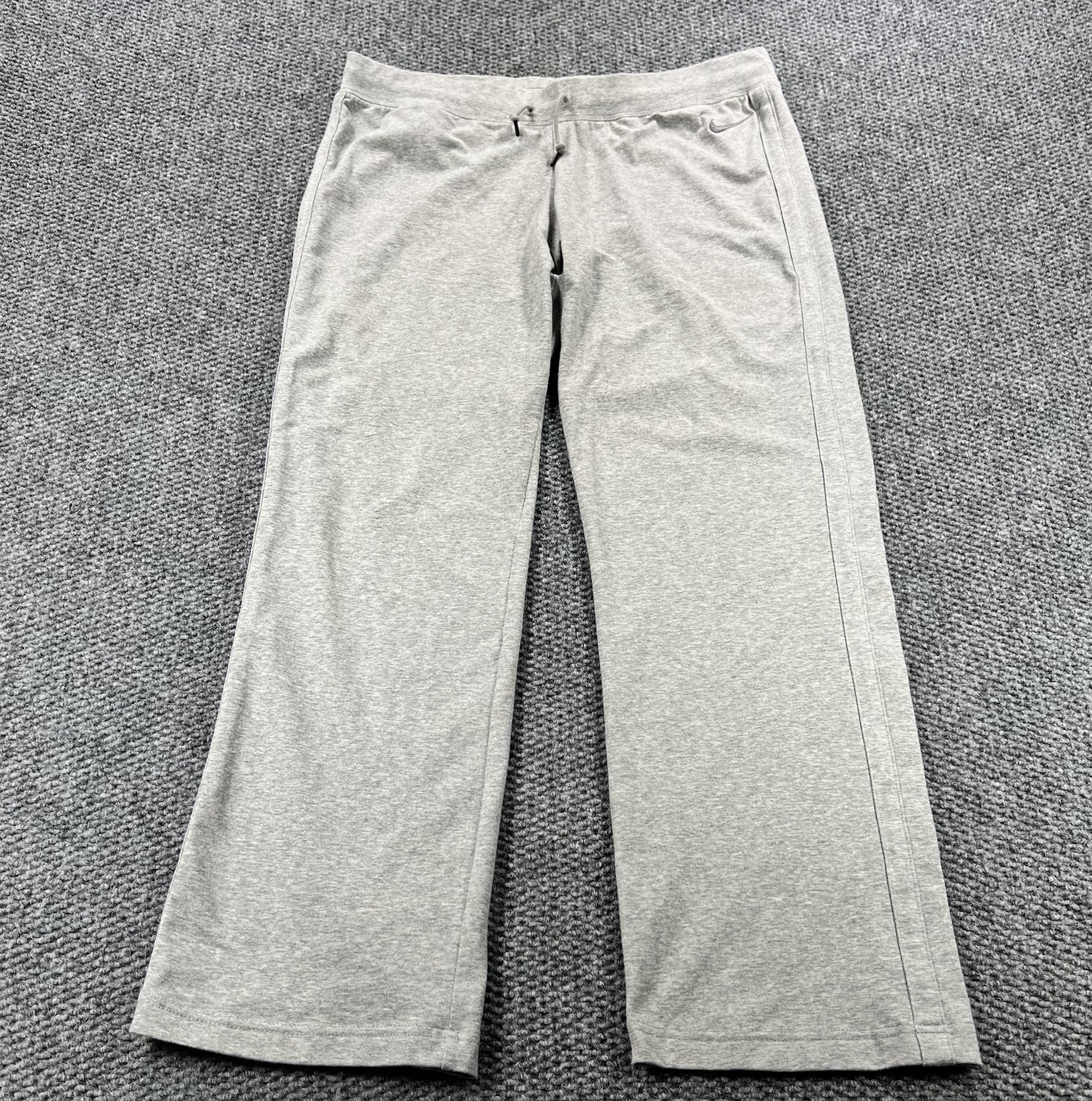 Nike Sweatpants Womens XL Gray Jogger Lightweight Fleece Gym Yoga 34” Inseam