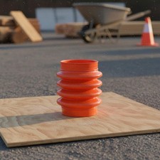Wellenschlauchmanschette mit Schellen Faltenbalg Flexibel