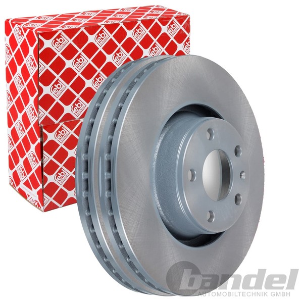 2X febi Bremsscheiben Ø321Mm Vorne Passend FÜR Audi A6 A8-image