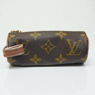 Louis Vuitton Monogram Golf Ball Holder Pouch Case M58249 Japan