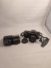 Canon T50 35mm Film Camera w/ 50mm f/1.8 Lens Speedlite 244T Flash