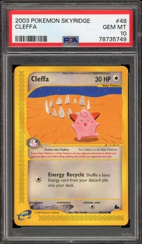 Pokemon Cleffa Skyridge #48 PSA 10 Gem Mint