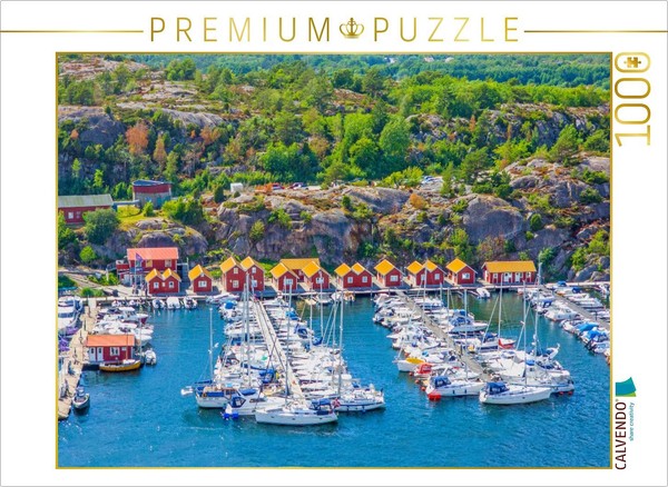 Calvendo Puzzle Beautiful Harbor In Grebbestad | 1000 Pieces, Finished Size 25.2-image