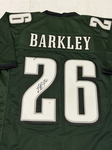 Saquon Barkley Philadelphia Eagles Signed Football Jersey COA