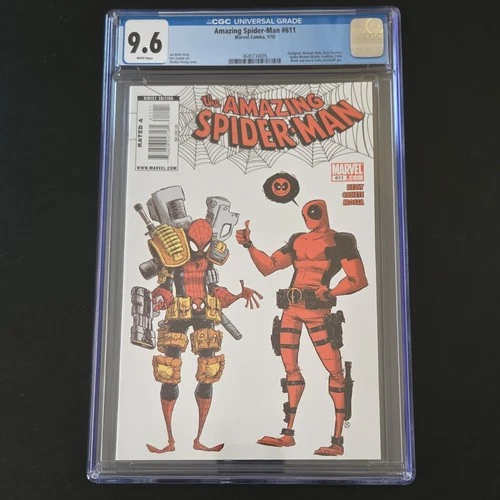 AMAZING SPIDER-MAN #611 CGC 9.6 Deadpool, Madame Web, Spider-Woman $35 slab!