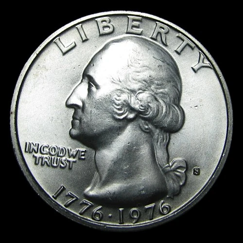 1976-S 40% Silver Washington Quarter Dollar ---- Gem BU Coin ---- #PP705