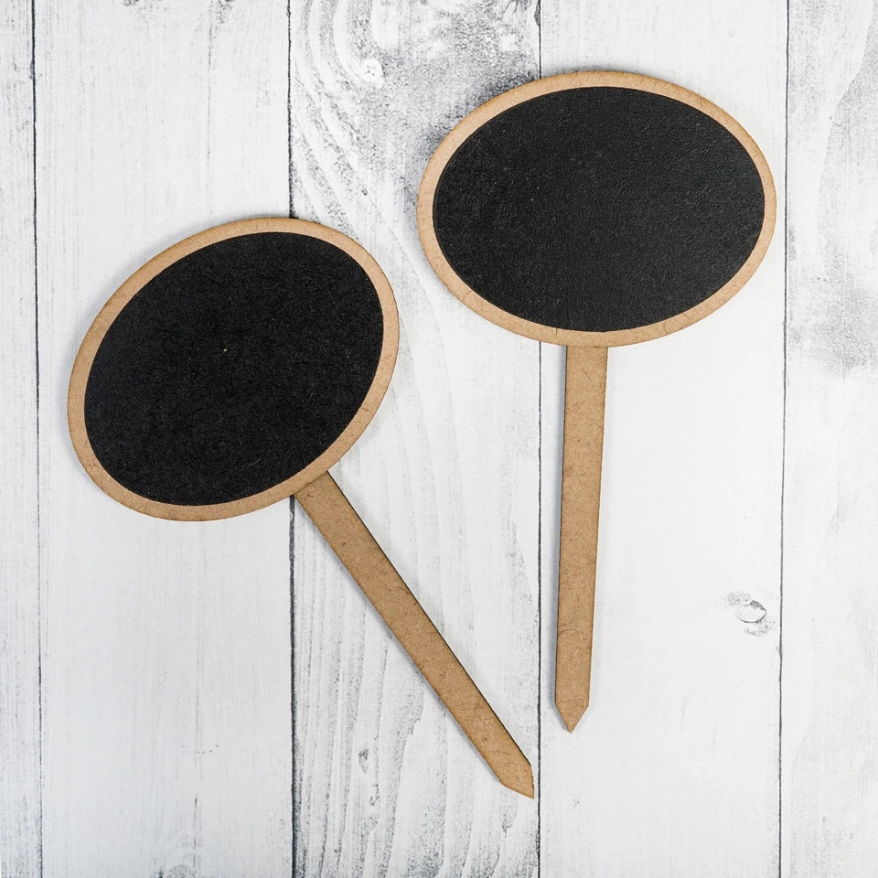 6 Pack - Little Birdie Mini Chalkboard Tabletop Sign 2/Pkg-Oval - CLKBRDTB-89189 - Image 3 of 3