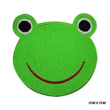 Cute Frog Face Animal Logo Embroidered Sew/Iron On Patch Patches