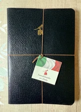 Bieffe Handmade Journal Notebook Made in ITALY 3 Pk Black Leather Birthday Gift