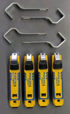 Lot of 4 Jokari No 27 Secura Cable Stripper Knife 8-28mm + Extra 35mm Brackets