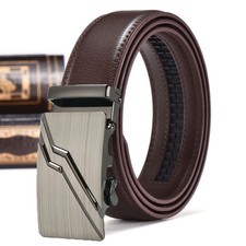 Automatic Buckle Waist Belt Men's Faux Leather Business Casual Fit Style Belts