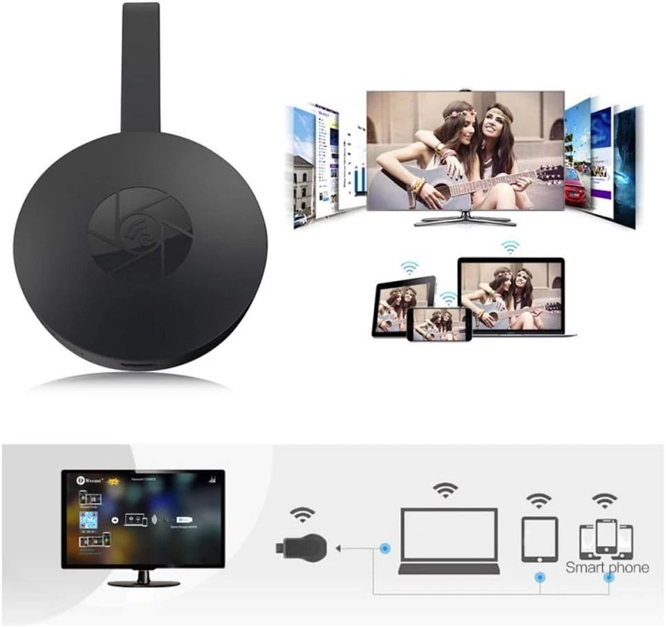 Chromecast Lettore Multimediale 4th Generazione Full HD Streamer WiFi 2025 - Immagine 4 di 4