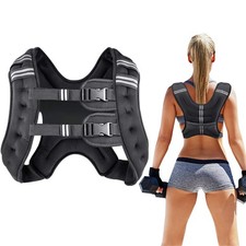 Weighted Vest for Women and Men 12 Lbs with Reflective Stripe and Double Adju...