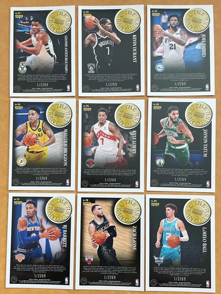 2020-21 Panini Instant NBA Score The Franchise Set #F1-#F30 Singles (You Pick) - Image 2 of 4