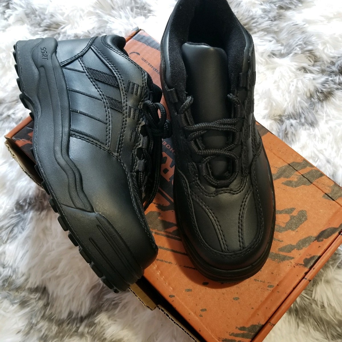Red Wing Shoes ブラックワークブーツ 7.5 E Worx By Red Wing Shoes Black 7 Steel Toe | eBay