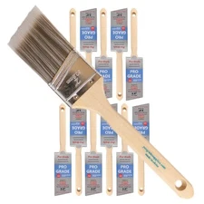 12PK 2" Angle House Wall,Trim Paint Brush Set Home Exterior or Interior Brushes