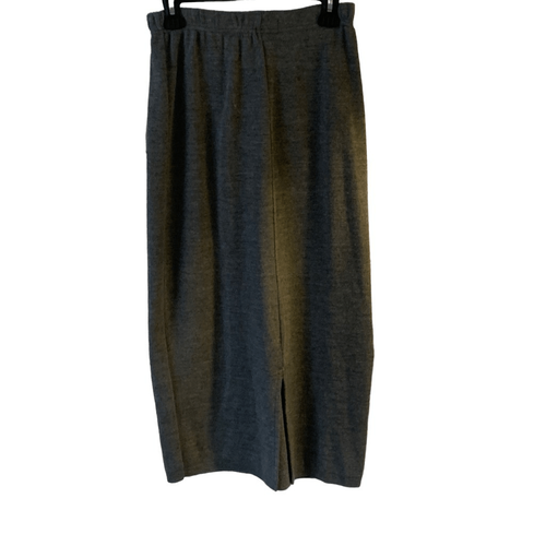 Pre Owned Women’s Karen Lessly Acrylic Skirt Sz Sm Gray Classic Style Comfort - Picture 4 of 9