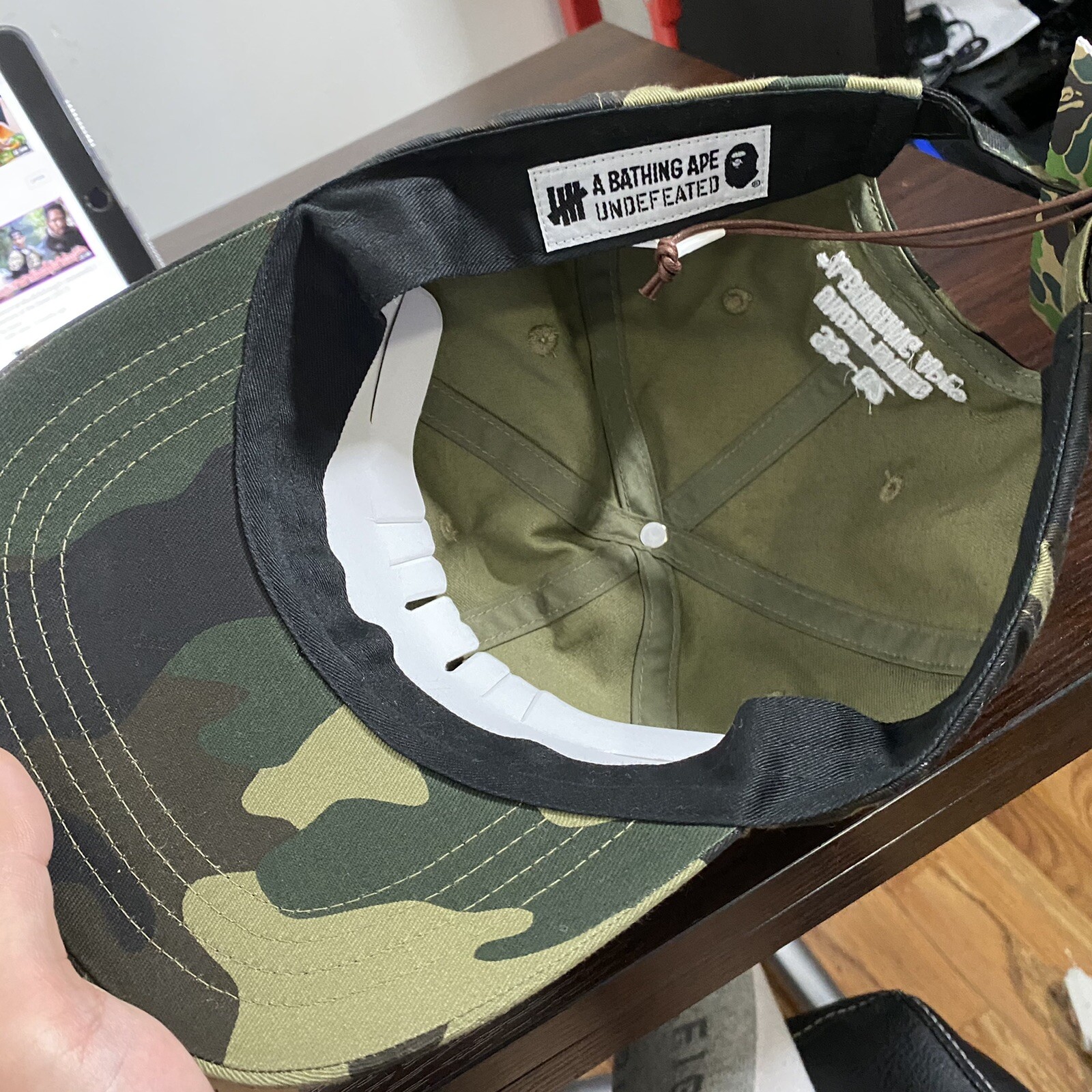 bape x undefeated hat