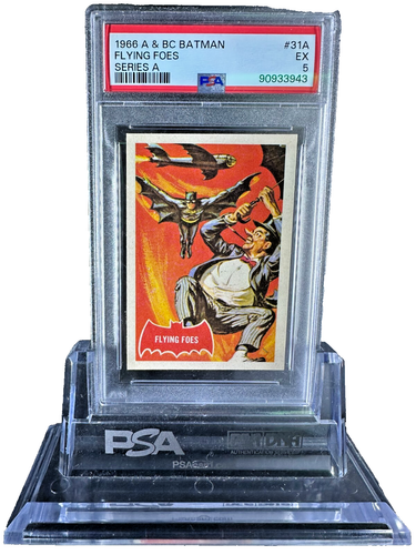 Batman Series A 1966 A&BC FLYING FOES #31A EXCELLENT 5 - Vintage garno PSA - Picture 5 of 7